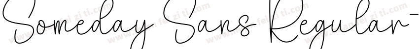 Someday Sans Regular字体转换
